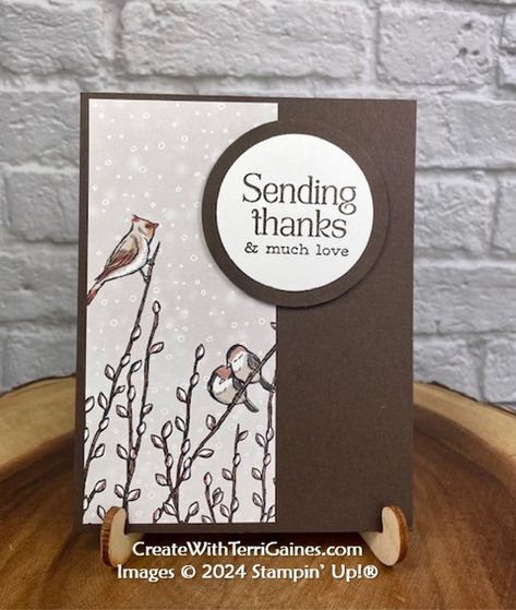 Sept-Dec 2024 Mini Catalog Nests of Winter Suite Collection & Samples - Create With Terri Gaines Dsp Cards, Tree Top, Stampin Up Catalog, Winter Bird, Card Crafts, Quick Cards, Bird Cards, Stamping Up Cards, Punch Cards