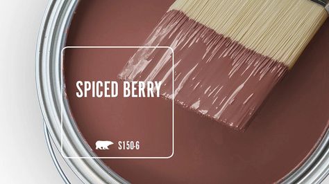 Spiced Berry S150-6 | Behr Paint Colors Behr Colors, Behr Paint Colors, Behr Paint, Paint Sheen, Cherry Cola, Painted Floors, Paint Colors For Home, Red Paint, Colorful Leaves