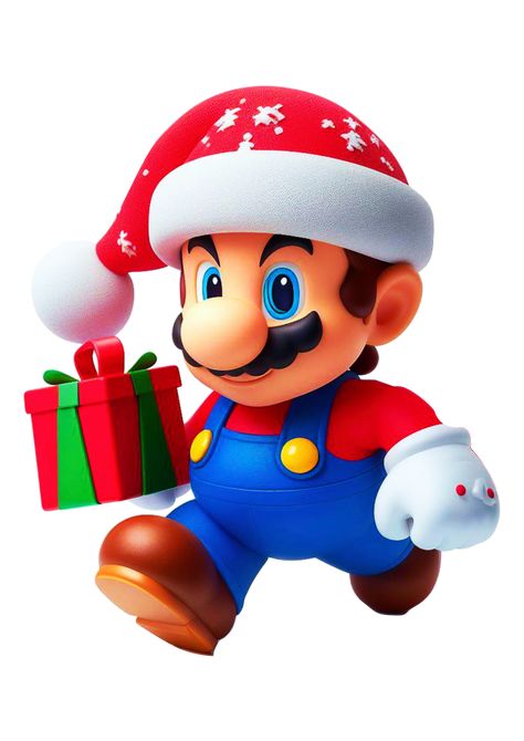 Christmas Cartoon Characters, Brother Christmas, Christmas Cartoon, Mario Bros., Mario Brothers, Mario And Luigi, Christmas Cartoons, Candy Land Christmas, Candy Land