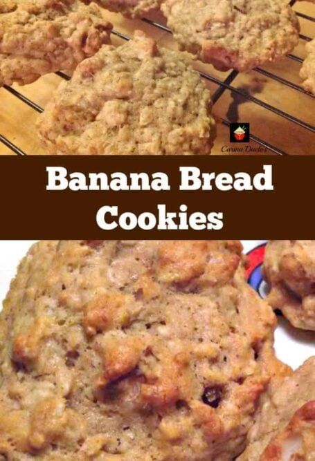 Banana Cookie Recipe, Amazing Cookie Recipes, Banana Bread Cookies, Bread Cookies, Banana Cookies, Banana Dessert, Banana Nut Bread, Nut Bread, Crinkle Cookies