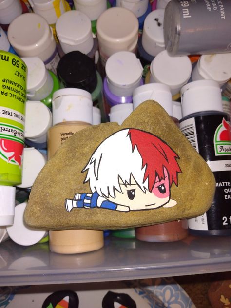 My Hero Academia Painting, Activity List, Vacation Activities, Rock Painting Ideas Easy, Rock Painting Art, Painted Rock, A Rock, Crafts To Do, Rock Painting