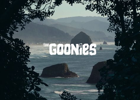 Adventure Movie Aesthetic, The Goonies Aesthetic, Goonies Aesthetic, Film Title Cards, Goonies Wallpaper, Film Typography, Los Goonies, Goonies 1985, 1980s Films