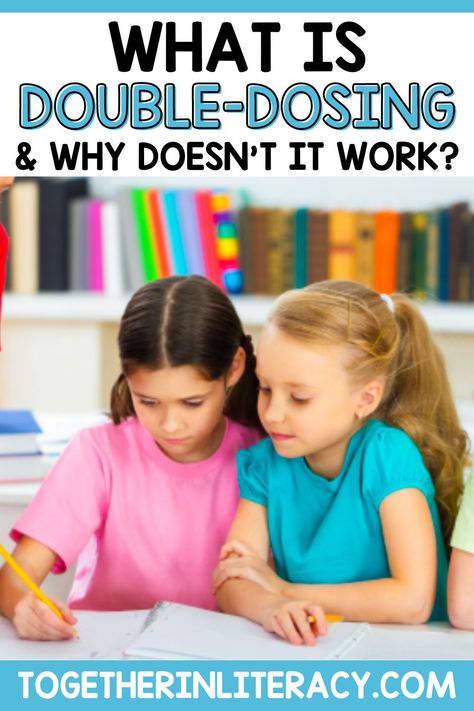 Double dosing is not the best use of time in small-group intervention and it is problematic for students with dyslexia. On the podcast, we are sharing why you shouldn't use double dosing in your dyslexia intervention and three alternatives to try instead. It is important to plan diagnostic lessons, to observe students within a lesson, and to be mastery steadfast. Try these reading intervention tips today! Tier 3 Reading Interventions, Leveled Literacy Intervention, Reading Intervention Activities, Reading Fluency Activities, Teacher Observation, Centers Kindergarten, Dyslexic Students, Literacy Intervention, Phonological Awareness Activities