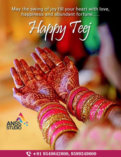 Happy Hariyali Teej  #HariyaliTeej #AnssStudio #WeddingProjectMakingStudio #EdiusPro #AfterEffect #FCP #GFX #video Teej Festival Quotes In Hindi Love, Teej Festival Wallpaper, Happy Tej Image, Teej Festival Pics, Haritalika Teej Images, Happy Teej Images Hindi, Haritalika Teej Status, Teej Wishes In Hindi, Happy Teej Images