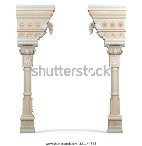 Find Indian Column Arc 3d Rendering stock images in HD and millions of other royalty-free stock photos, illustrations and vectors in the Shutterstock collection. Thousands of new, high-quality pictures added every day. Wedding Columns, Indian Cushions, Pillar Design, Indian Wedding Invitations, House Illustration, Store Design Interior, Historical Art, Quality Pictures, 3d Rendering