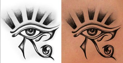 Tattoo dream Eye Of Horus Tattoo, Tiger Eyes Tattoo, Egyptian Eye Tattoos, Horus Tattoo, All Seeing Eye Tattoo, Egyptian Eye Of Horus, Evil Eye Tattoo, Egyptian Eye, Egypt Tattoo