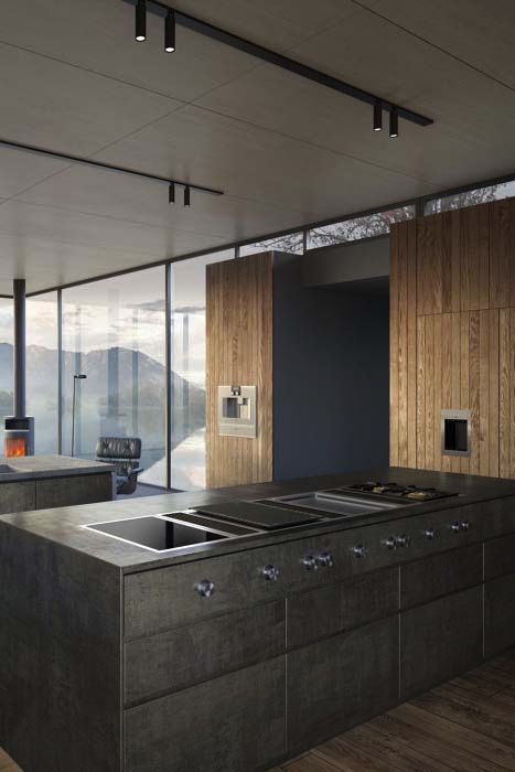 A shared subtlety of design allows Gaggenau's range of professional-quality kitchen appliances to blend together with changing interior styles, bringing creative freedom to the rest of the home. @gaggenau_ #architonic #kitchendesigns #kitcheninteriors #interiordesign #interiordecor #kitchenremodelling #kitcheninteriorideas #smarthomes #modernkitchen #modernkitchenideas #kitchendecor #modernhomes #homedesignideas #kitchenrenovation #blackkitchen #kitchendesignideas #homes #homeideas #interiors Gaggenau Kitchen, Moore Kitchen, Gaggenau Appliances, Minimalistic Interior, Stone Interior, Wood Interior Design, Kitchen Solutions, Creative Freedom, Minimalist Interior Design