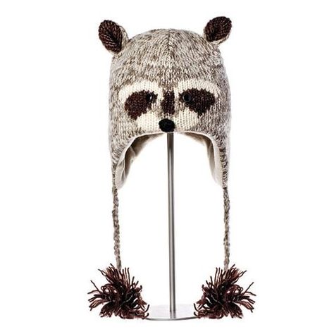 Raccoon Costume, Pet Raccoon, Hat Aesthetic, Floppy Beach Hat, Animal Hats, Knitted Animals, Knitted Wit, Family Halloween Costumes, Cool Hats