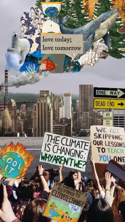 Climate change collage Protest Art, Filipino Funny, Collage Poster, Change The World, Love Art, Collage Art, Collage, Art