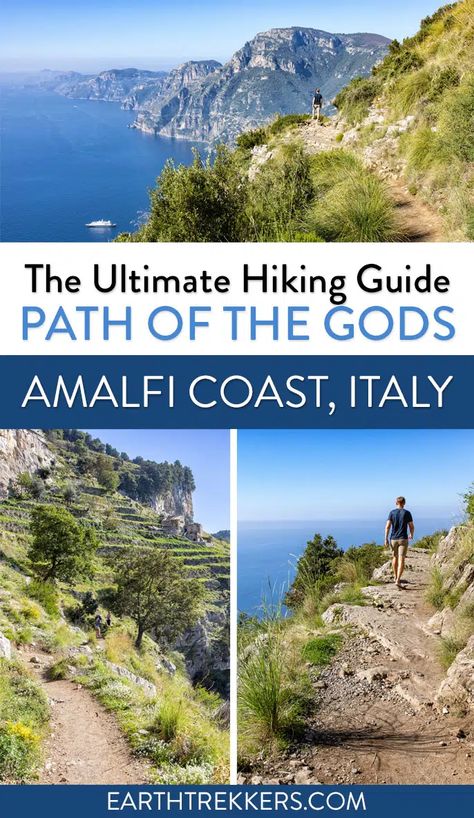 How to hike the Path of the Gods on the Amalfi Coast, Italy. This hike starts in Bomerano and ends in Nocelle. Learn how to do this hike, how to get back to Positano, and all of the details you need to know to have a great experience. Path Of Gods Italy, Path Of Gods Hike, Best Hikes In Italy, Path Of The Gods Italy, Italy Adventure, Malta Holiday, Amalfi Coast Towns, Path Of The Gods, Italy Trip Planning