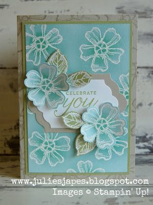 Birthday Blossoms Stampin Up Birthday, 7 Birthday, Beautiful Handmade Cards, Flower Stamp, Stamping Up Cards, Punch Cards, Pretty Cards, Handmade Birthday Cards, Card Layout