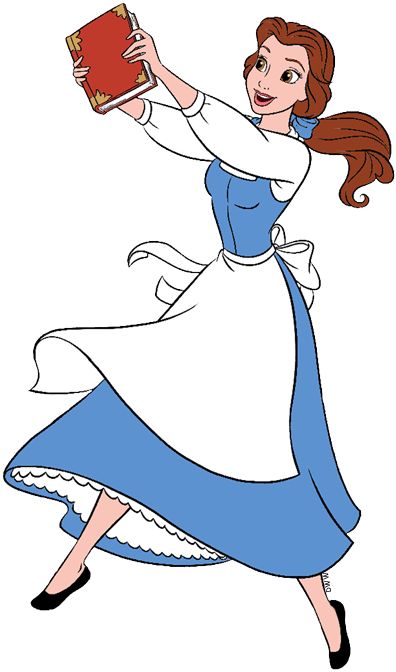 Clip art of Belle holding a book #worldbookday, #belle, #beautyandthebeast Disney Belle Art, Belle From Beauty And The Beast, Belle With Book, Belle Reading A Book, Bell Beauty And The Beast, Belle Cartoon, Princes Belle, Beauty And The Beast Characters, Disney Characters Belle