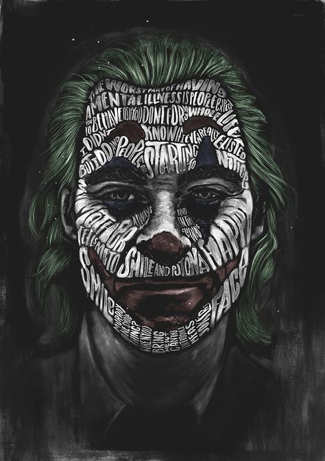 Joker 2019 Poster, Peter Strain, Nyc Murals, Typographic Portrait, Animation Portfolio, Robert Griffin Iii, Joker 2019, Music Documentaries, Life Aquatic