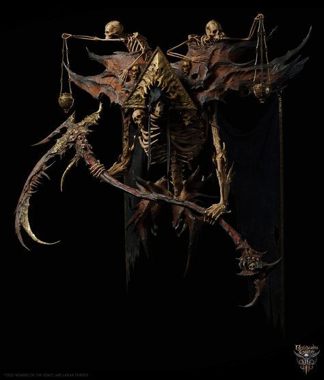 ArtStation - Apostle of Myrkul Boss - Baldur's Gate 3, Maxime Ponslet Baldur's Gate 3, Baldurs Gate, Baldur's Gate, Wizards Of The Coast, The Coast, Game Art, Skeleton, Gate, Concept Art