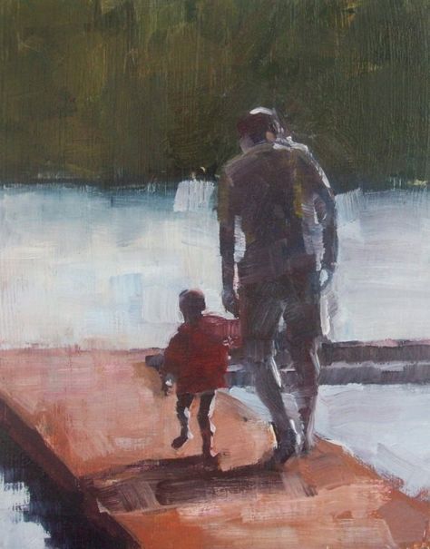 oil #painting #father #son #lake #dock #summer | Art and Art ... Father Son Photography, Father Art, Lake Dock, Lake Time, Parent Life, Cartoon Painting, Art Things, Summer Projects, Father Son