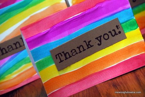 Rainbow Thank You Cards Volunteer Appreciation Gifts, Thank You Cards From Kids, Coffee Gift Basket, Teacher Thank You Cards, Chocolate Gifts Basket, Handmade Thank You Cards, Gourmet Gift Baskets, Colorful Paper, Teacher Cards