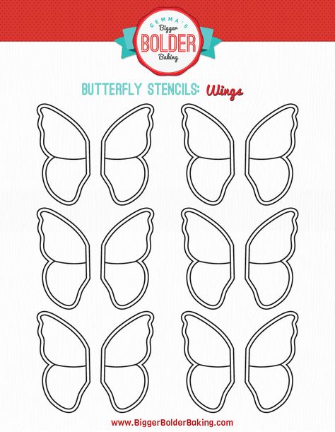 How to Make Chocolate Butterflies for Easy Cake Decorating (Bold Baking Basics) Chocolate Butterflies, Royal Icing Templates, Bigger Bolder Baking, Cake Templates, Baking Basics, Butterfly Template, Creative Cake Decorating, Gateaux Cake, Easy Cake Decorating