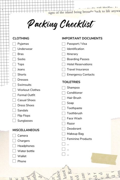 Pack Like a Pro: Essential Travel Checklist" is your go-to guide for organizing your travel essentials. This checklist ensures you never forget important items, from clothing and toiletries to travel documents and tech gear. With this resource, packing becomes efficient and stress-free, helping you focus on enjoying your trip! #TravelChecklist #PackingTips #TravelEssentials Hotel Checklist, Hormone Balance Diet, Balance Diet, Female Hormone, Hormone Balancing Diet, Balanced Meal Plan, Balanced Diet Plan, Pack Like A Pro, Packing Checklist