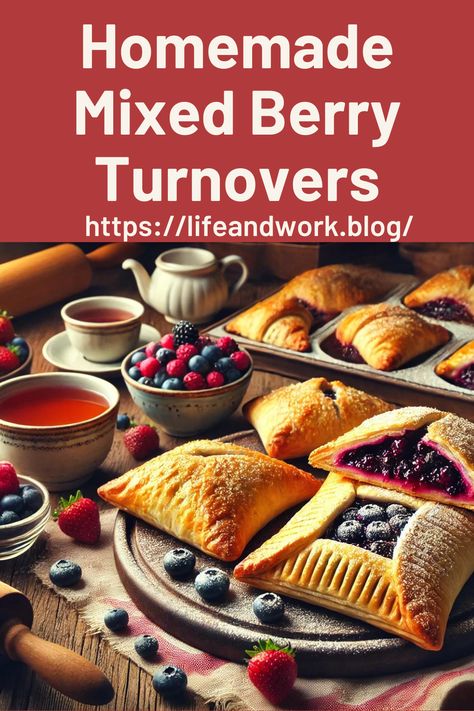 Mixed Berry Turnover Recipe Berry Turnovers, Benefits Of Drinking Ginger, Peach Turnovers, Jello With Cool Whip, Berry Filling, Stabilized Whipped Cream, Icebox Pie, Risotto Rice, Flaky Pastry