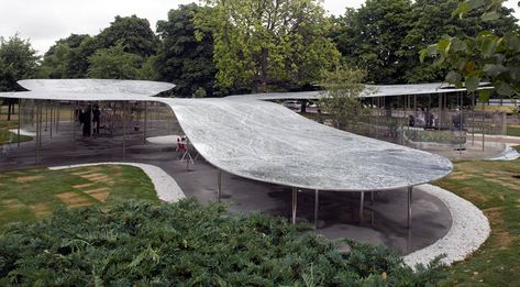 Serpentine Gallery Pavilion 2009 by Kazuyo Sejima and Ryue Nishizawa of SANAA Serpentine Gallery Pavilion, Serpentine Pavilion, Kazuyo Sejima, Ryue Nishizawa, Sou Fujimoto, Toyo Ito, Rem Koolhaas, Olafur Eliasson, Kensington Gardens