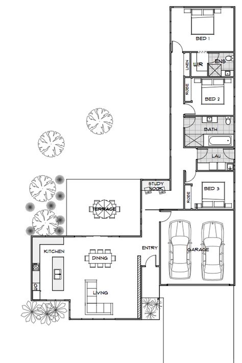 *Gig's price is for redrawing 2D or 3D floor plan. For design projects, don't hesitate to get in touch with us.The project price may vary for diff L Shaped Ranch, Efficient House Plans, Energy Efficient House Plans, Energy Efficient House, L Shaped House Plans, Exclusive House Plan, L Shaped House, Green Homes, Home Design Floor Plans