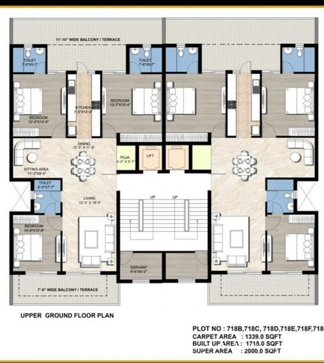 Abode Abode Aahladham In Nallagandla Gachibowli, Hyderabad - Price 996 Servant Room, Residential Plan, Apartment Designs, Apartment Floor, Moving Apartment, Project House, Layout Plan, Apartment Floor Plan, Apartment Floor Plans