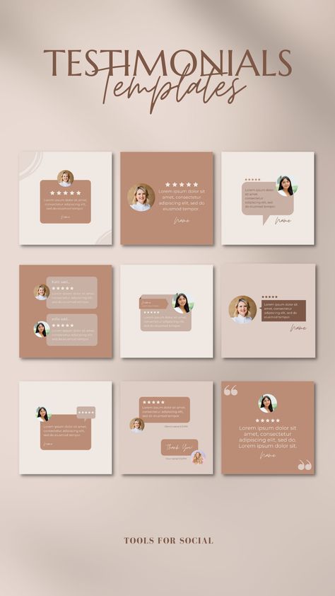 Elevate your social media presence with this powerful Canva template pack designed specifically for client reviews. This comprehensive set includes 149 unique designs in two sizes, covering both posts and stories, providing a total of 298 templates to showcase customer feedback. Crafted for businesses, coaches, and freelancers, these professionally designed templates will captivate your audience and dramatically increase your engagement.   
.#CanvaTemplates #SocialMediaDesign #InstagramIdeas #PinterestTemplates #CreativeCanva Customer Testimonials Template, Instagram Testimonial Design, Testimonial Template Instagram, Customer Feedback Template, Feedback Instagram, Feedback Template, Testimonial Design, Advertising Campaign Design, Doctor Design