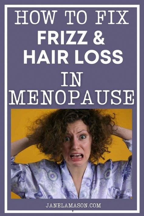 Do you have frizzy or stringy hair in menopause? Learn how to reduce hair loss in menopause and how to fix menopause frizzy hair. Hairstyles For Menopausal Women, Stop Frizzy Hair Naturally, Menopausal Hair Styles, Thining Hair Remedy, Menopausal Hair Thinning, Stringy Hair, Menopausal Hair, Hair Shedding Remedies, Aging Hair Care