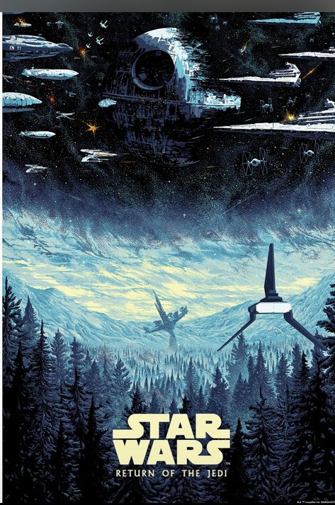 Star Wars Return Of The Jedi, Return Of The Jedi Art, Return Of The Jedi Poster, Star Wars Episode 6, Kilian Eng, Jedi Art, Star Wars Background, By Kilian, Return Of The Jedi