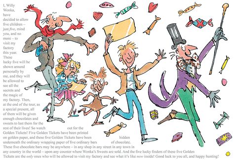 Quentin Blake Illustrations, Ronald Dahl, Wonka Factory, Factory Illustration, Childrens Bedding, Roald Dahl Day, Tony Ross, Roald Dahl Quotes, Charlie Chocolate Factory