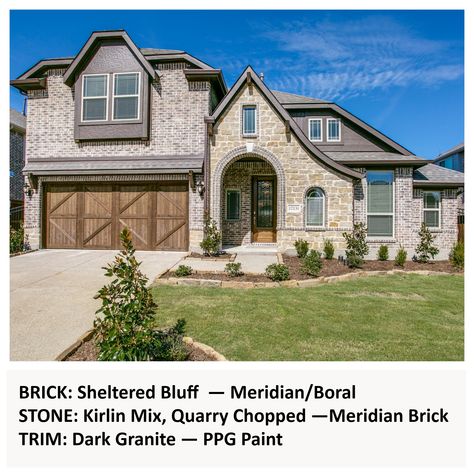 Bloomfield Homes, Ppg Paint, Shingle Colors, Dark Granite, Brick Stone, Two Story Homes, Classic Series, Dallas Fort Worth, Brick And Stone