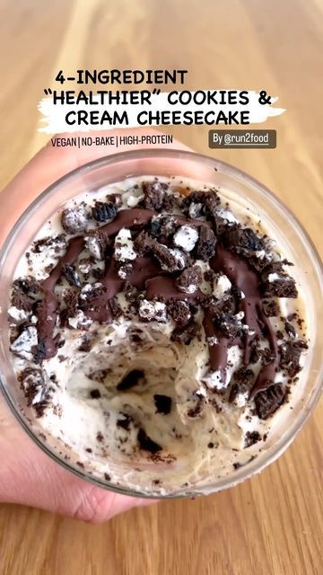 Protein Powder Cheesecake No Bake, Oreo Cheesecake Protein Pudding, High Protein Oreo Dessert, Oreo Cheesecake Protein Shake, Oreo Protein Recipes, Oreo Protein Cheesecake, Protien Cheesecake No Bake, High Protein Oreo Cheesecake, Protein Cheesecake No Bake