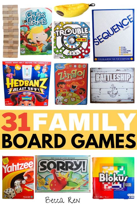 top family board games Games For Family Game Night, Board Games For Family, Family Activities Kindergarten, Family Night Activities, Family Games Indoor, Family Activities Preschool, Family Games Outdoor, Best Board Games, Free Family Activities