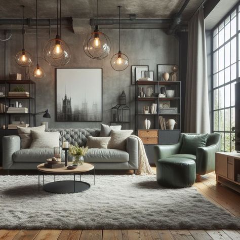 15 Stunning Grey and Sage Green Living Room Ideas — Lord Decor Sage Green Living Room Ideas, Modern Green Living Room, Billiards Room Decor, Charcoal Bedroom, Green Living Room Ideas, Lounge Aesthetic, Sage Green Living Room, Lounge Room Styling, Green Living Room