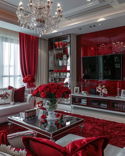 Red Living Room Decor, Burgundy Living Room, Red Living Room, Pink Living Room Decor, Luxury Sofa Living Room, Cute Living Room, Moroccan Textiles, Red Living, Gold Living Room