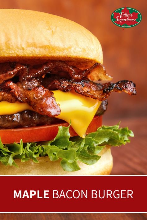 Maple Bacon Burgers, Hamburger With Egg, Maple Bacon Recipes, Bacon Burger Recipes, Summer Burger, Supper Meals, Maple Recipes, Summer Cookout, Bacon Burger