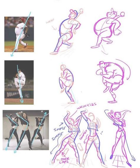 Line Of Action, Some Drawings, Art Advice, Gesture Drawing, 3d Drawings, Poses References, Art Poses, Drawing Tutorials, Digital Art Tutorial