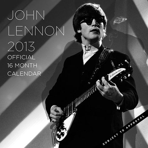 John Lennon Wall Calendar: John Lennon got his big break as a musical artist when he joined the Beatles. After shifting their musical talents from one country to the other, they become American music icons.  http://www.calendars.com/Beatles/John-Lennon-2013-Wall-Calendar/prod201300005158/?categoryId=cat00083=cat00083 John Lennon Poster, John Lennon Guitar, Lennon Wall, John Lennon Wall, Beatles John Lennon, Musical Artist, John Lennon Beatles, Beatles Pictures, Beatles John