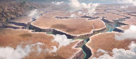 Sand Environment, Fantasy Canyon, Canyon City, Moon Base, Scifi Fantasy Art, Sci Fi Environment, Scenery Background, Landscape Concept, New Fantasy