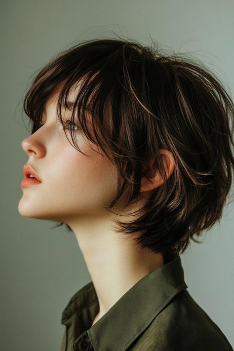 short hairstyles, effortless layers, captivating Chin Bob With Bangs, Chin Length Pixie Haircut, Layered Chin Length Bob, Shoulder Length Hair Curtain Bangs, Chin Length Hair With Layers, Short Hairstyles With Layers, Short Layered Bob With Bangs, Wave Bob Hairstyles, Short French Bob