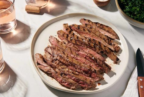 Broil Flank Steak, Herb Oil Recipe, Ranch Steak, Steak Oven, Marinade Flank Steak, Marinated Skirt Steak, Beef Loin, Skirt Steak Recipes, Recipe Sauce