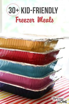 A master list of 30+ easy, crowd-pleaser, freezable meals for any eater in the house. These are some winner dinners! Healthy Make Ahead Meals, Kid Friendly Freezer Meals, Freeze Meals, Freezer Dinners, Freezer Friendly Meals, Freezable Meals, Freezer Meal Planning, Make Ahead Freezer Meals, Healthy Freezer Meals