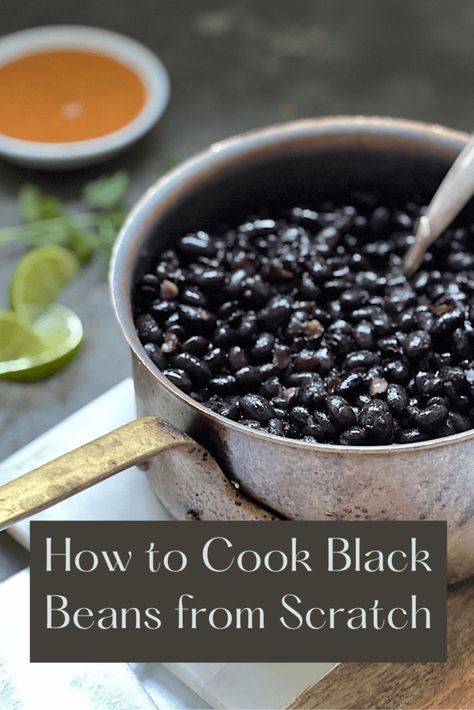 Slow Cooked Black Beans, How To Prepare Black Beans, How To Cook Dry Black Beans, How To Cook Dried Black Beans, Soaking Black Beans, How To Cook Black Beans, Soaking Beans, Cooking Lentils, Beans Recipe Crockpot