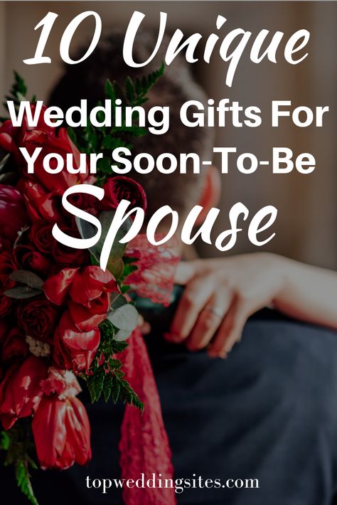 Stumped on what to give your spouse for the bride and groom exchange? Here are 10 unique wedding gift ideas to get you started! #weddinggiftideas #brideandgroomgifts Gifts For Spouse On Wedding Day, Gifts For My Wife On Our Wedding Day, Gifts For The Bride From The Groom, Gifts To Give Husband On Wedding Day, Bride Gift From Groom Wedding Day, Groom Gift To Bride Ideas, Wedding Gifts For Husband From Wife On Wedding Day, Bride And Groom Gifts To Each Other, Wedding Gift Ideas For Groom From Bride