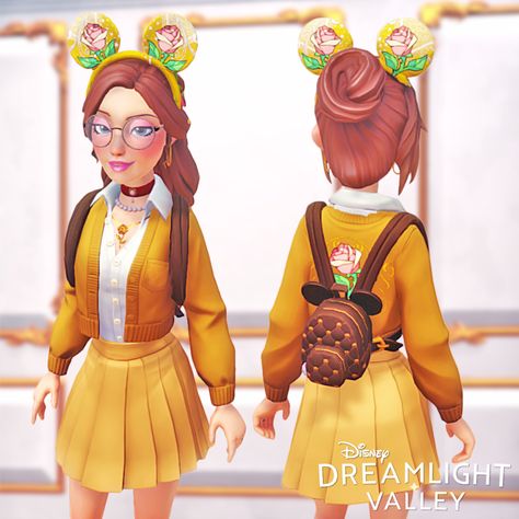 Disney Dream Light Valley Outfits, Dream Light Valley Outfit, Dreamlight Valley Character Ideas, Disney Dream Light Valley Character, Disney Dreamlight Valley Outfit, Dreamlight Valley Outfit, Dreamlight Valley Design Ideas Clothes, Dream Light Valley Clothes, Dreamlight Valley Outfit Ideas