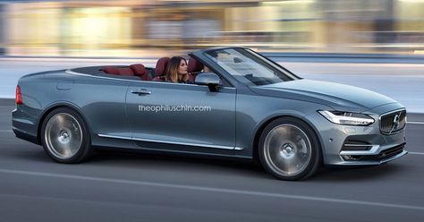 A Volvo C90 Convertible Could Go After Mercedes' E-Class Cabrio #Renderings #Volvo C70 Classic, Volvo C90, Volvo Convertible, Volvo Hybrid, Volvo Coupe, Volvo C70 T5, Volvo Car, Volvo S90, Volvo C70