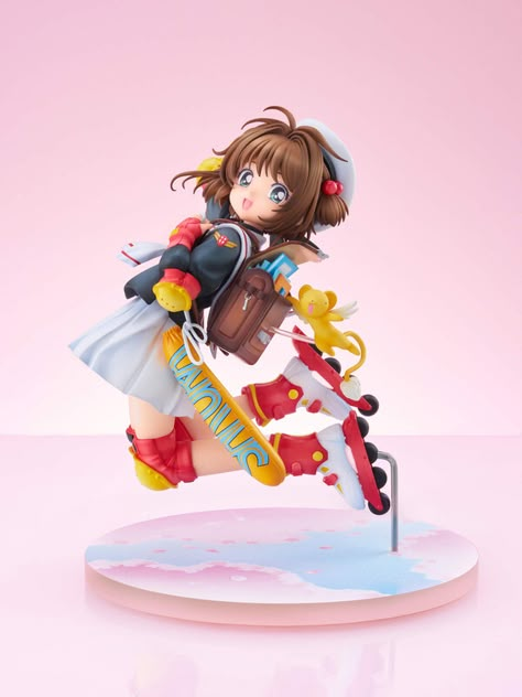 Cardcaptor Sakura Figurines, Cardcaptor Sakura Figures, Anime Figure Pose Ref, Anime Figure Photography, Vintage Anime Figures, 2000s Anime Figures, Anime Figures Poses, Anime Figurines Aesthetic, Anime Figure Reference