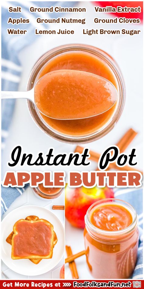 This Instant Pot Apple Butter Recipe is an easy version of the autumn classic. You’ll be enjoying this sweet, spiced, and slightly caramelized apple spread in no time with this pressure cooker recipe. Instant Pot Apple Butter, Easy Strawberry Jam, Apple Butter Recipe, Homemade Apple Butter, Homemade Applesauce, Instant Pot Recipes Chicken, Easiest Apples, Homemade Apple, Cinnamon Spice