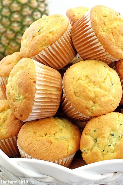 Zucchini Recipes Baked Goods, Zucchini Pineapple Muffins, Zucchini Baked Goods, Vegetarian Cupcakes, Pineapple Muffins, Zucchini Bread Muffins, Amish Friendship Bread Starter Recipes, Zucchini Muffin Recipes, Cherry Muffins