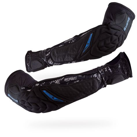 VIRTUE Breakout Elbow and Forearm Pads - Lightweight Multi-Sports Protective Arm Pads with Moisture Wicking Compression Sleeve Liner and High Density 3D Molded Foam for High Impact Protection - Black -- Check out the image by visiting the link. (As an Amazon Associate I earn from qualifying purchases) Compression Sleeves, Elbow Pads, Shooting Games, Amazon Associates, Action Sports, Paintball, Density, Moisture Wicking, Fun Sports